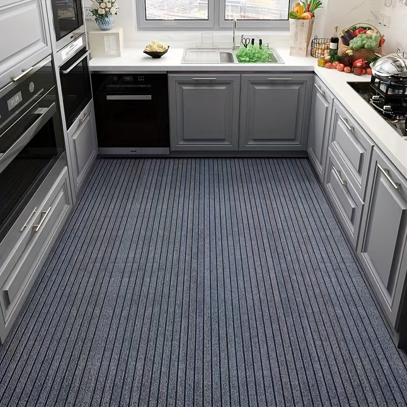 Striped Non-Slip Absorbent Carpet for Home & Entryways