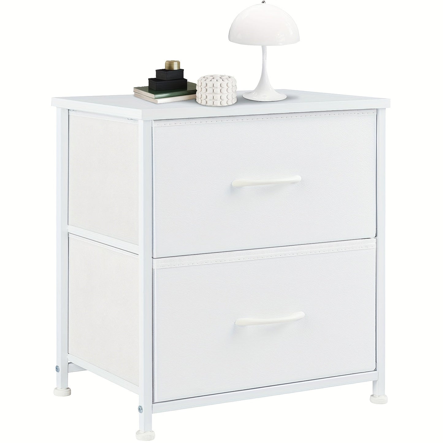 Slim Fabric Storage Dresser with 4 Drawers and Metal Frame