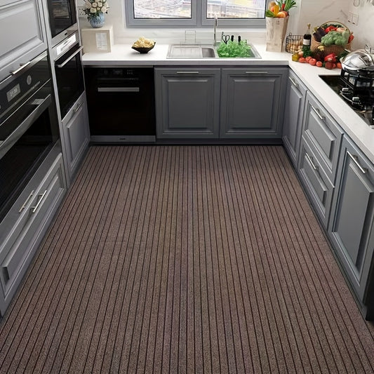 Striped Non-Slip Absorbent Carpet for Home & Entryways