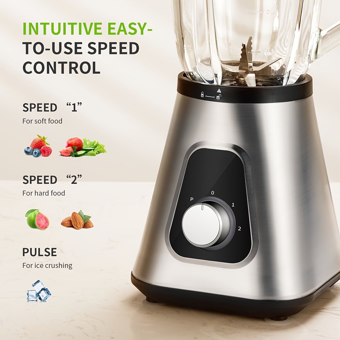 1200W Blender Combo with 52oz Jar & 22oz Travel Cup