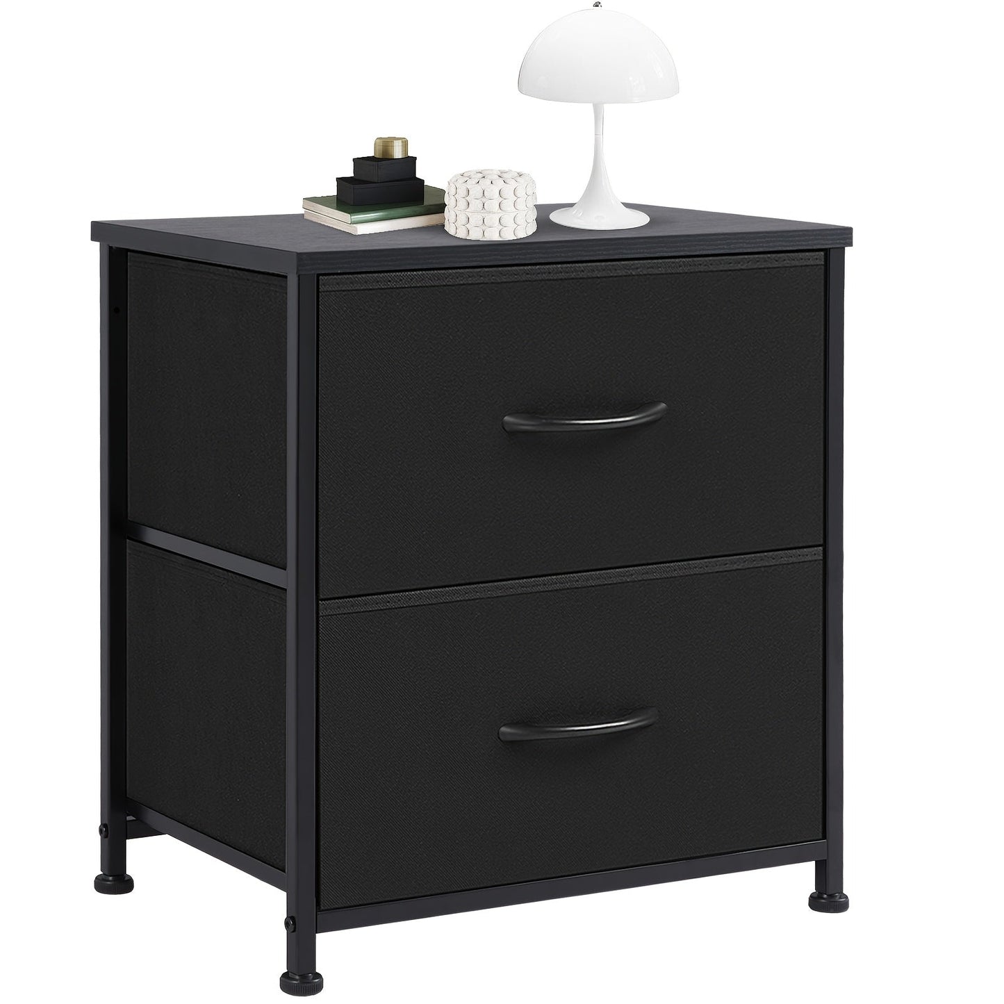Slim Fabric Storage Dresser with 4 Drawers and Metal Frame