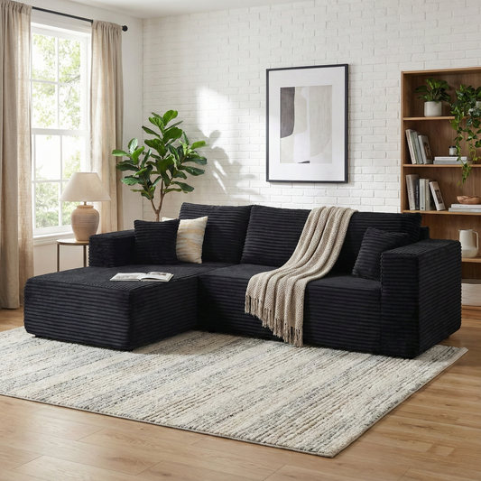 L-Shaped Sectional Sofa with Chaise