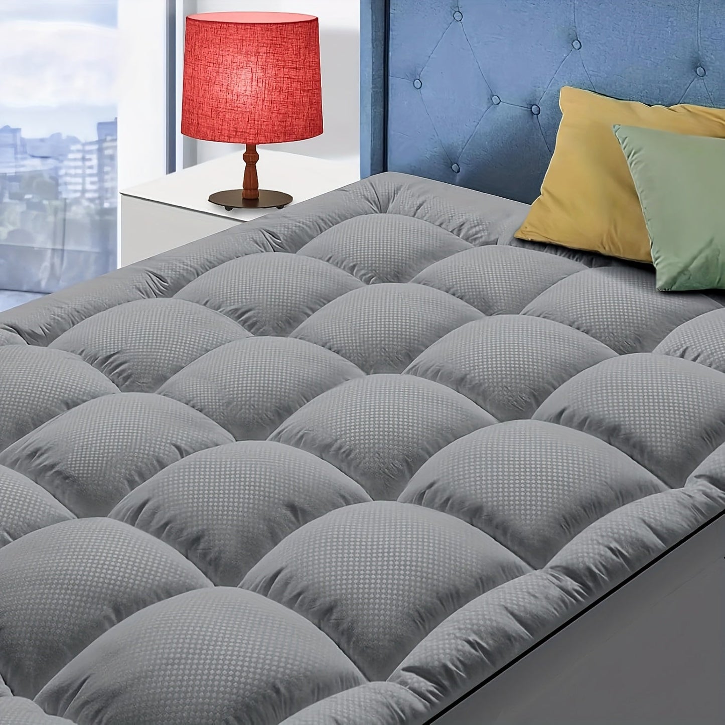 Mattress Topper Pillow Top with 8-21 Inch Deep Pocket