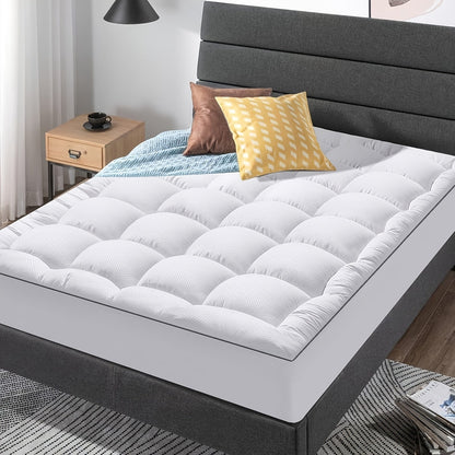 Mattress Topper Pillow Top with 8-21 Inch Deep Pocket