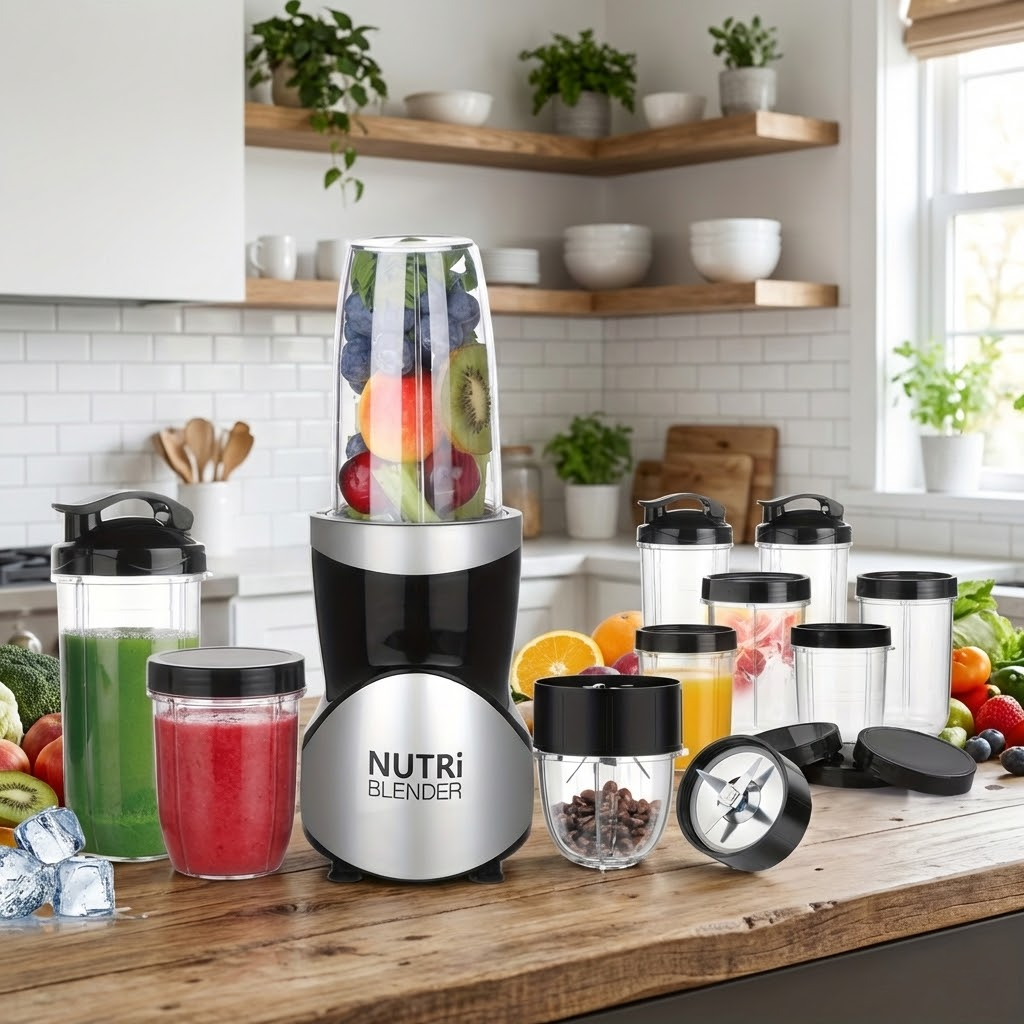 Blender & 14 pcs Juice Cup Set