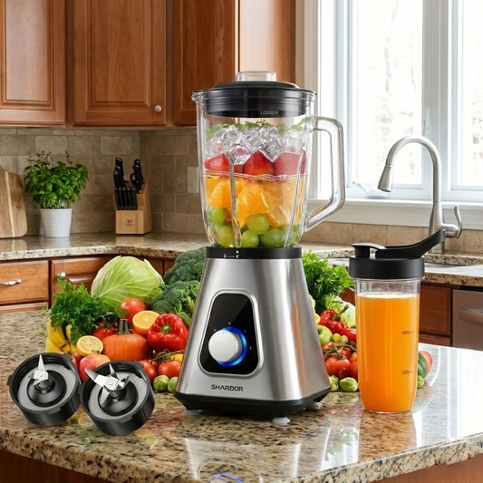 1200W Blender Combo with 52oz Jar & 22oz Travel Cup
