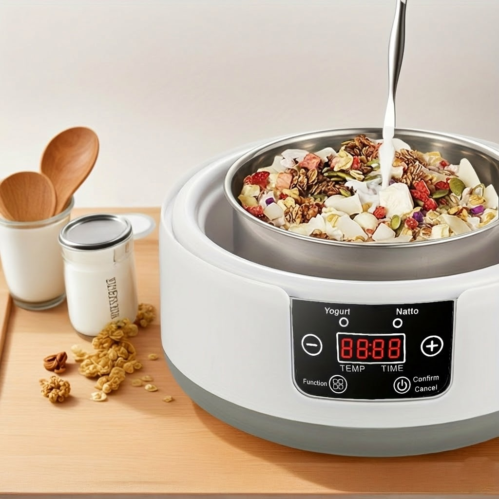 Yogurt Maker with Timer and Temperature Control